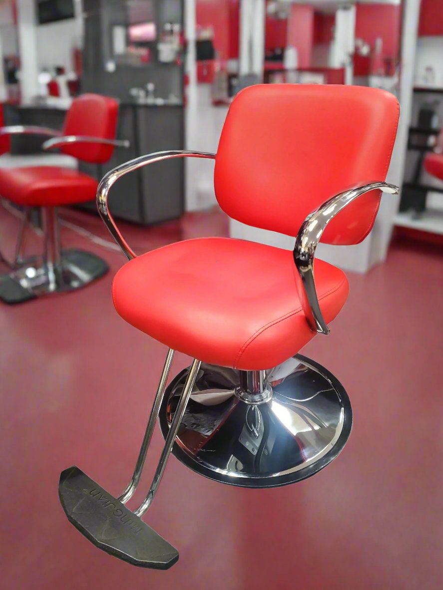 Styling Chairs RED Crome base 25